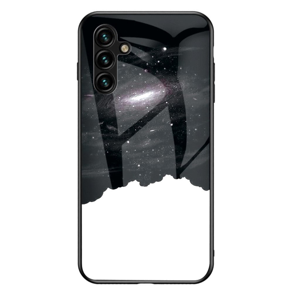 Samsung Galaxy A54 (5G) Case with Glass Back - Cosmic Starry Sky