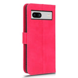 Google Pixel 7A Leather Flip Case with Card Holders - Pink