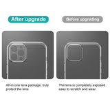 NORTHJO iPhone 13 Pro 2-in-1 Set Flexible Plastic Case with Tempered Glass Screen Protector - Transparent