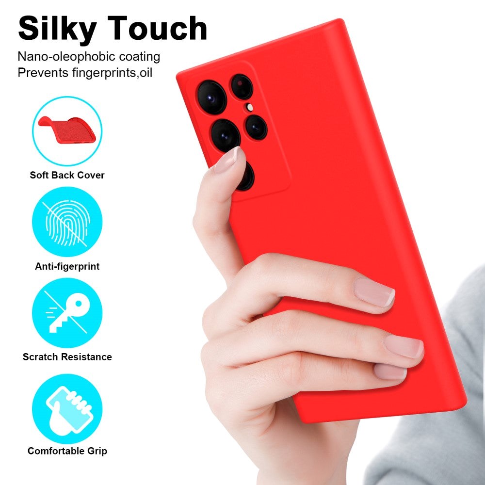 Samsung Galaxy S23 Ultra Silicone Case - Red