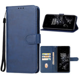 OnePlus 11 Flip Case Leather w. Wallet - Blue