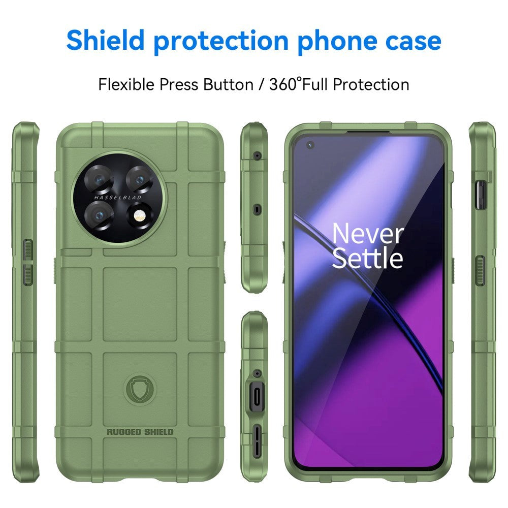 OnePlus 11 Rugged Shield Series Tough Case - Green