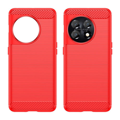 OnePlus 11 Brushed Carbon Case - Red