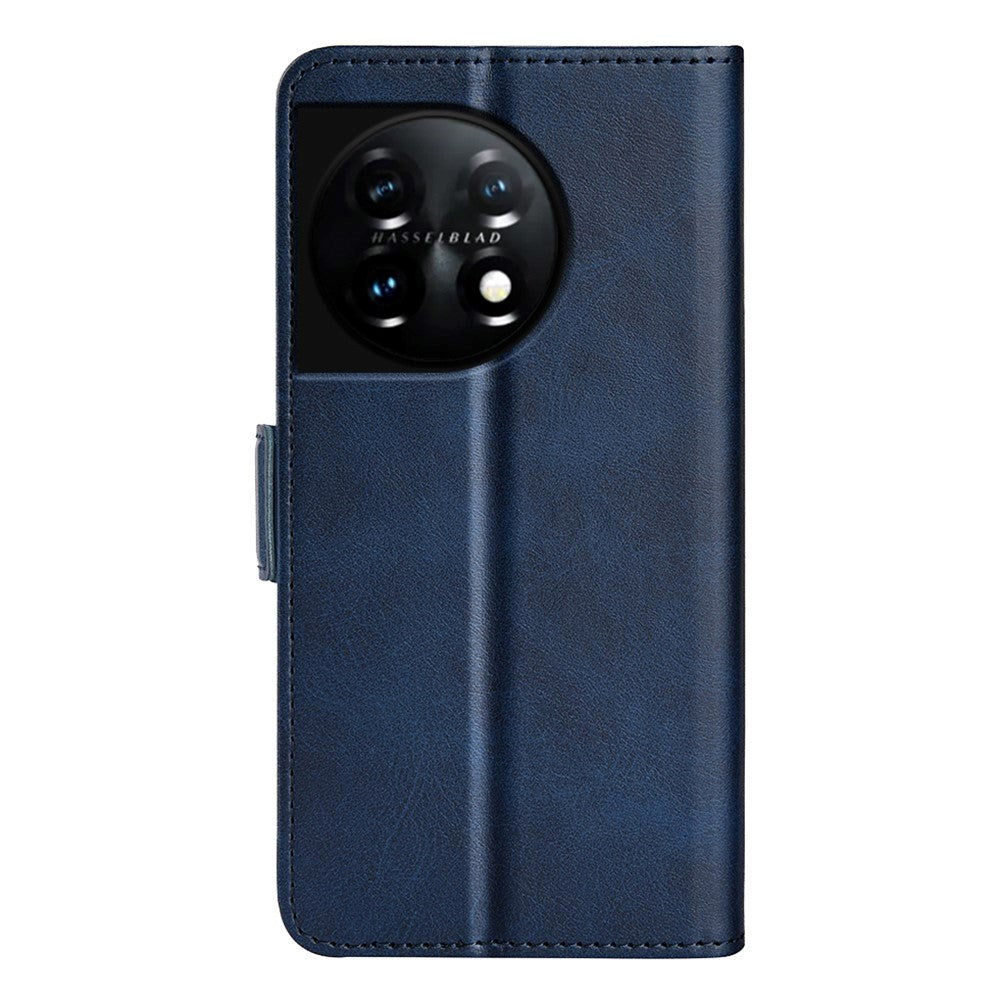 OnePlus 11 Flip Case w. Card Holder & Stand Function - Blue