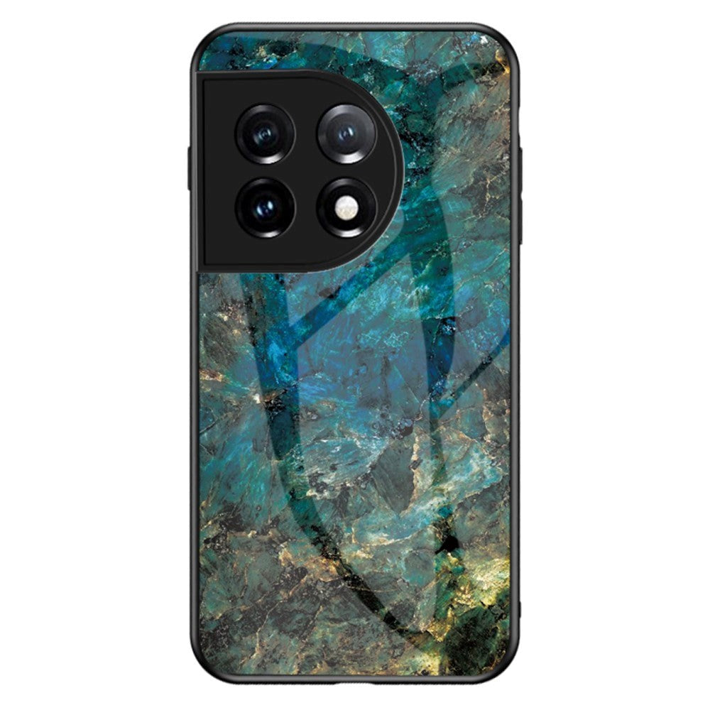 OnePlus 11 Case w. Glass Back - Emerald Marble