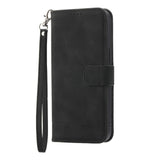 EIDERWOOD Xiaomi 12 Pro Faux Leather Case with Wallet and Strap - Black