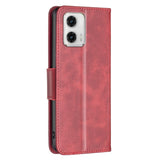 Motorola Moto G73 Flip Case Leather w. Wallet & Strap - Red