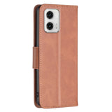 Motorola Moto G73 Flip Case Leather w. Wallet & Strap - Brown