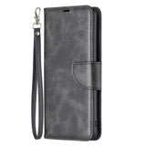 Motorola Moto E13 Flip Case Leather w. Wallet & Strap - Black