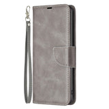 Motorola Moto E13 Flip Case Leather w. Wallet & Strap - Grey