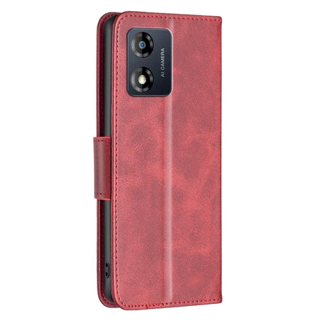 Motorola Moto E13 Flip Case Leather w. Wallet & Strap - Red