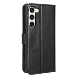 EIDERWOOD Samsung Galaxy S23+ (Plus) Faux Leather Flip Case with Cardholder & Stand Function - Black