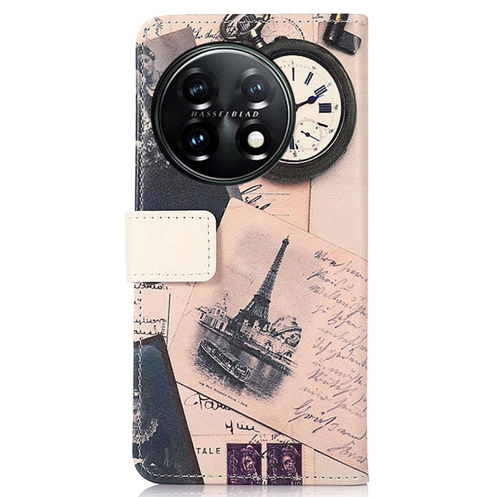 OnePlus 11 Leather Wallet Case - Eiffel Tower