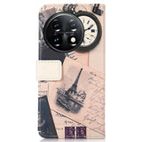 OnePlus 11 Leather Wallet Case - Eiffel Tower