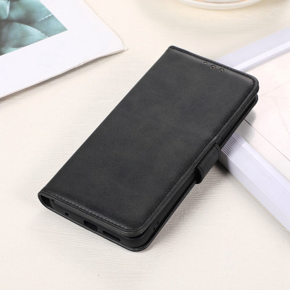 OnePlus 11 Leather Wallet Case & Magnetic Lock - Black