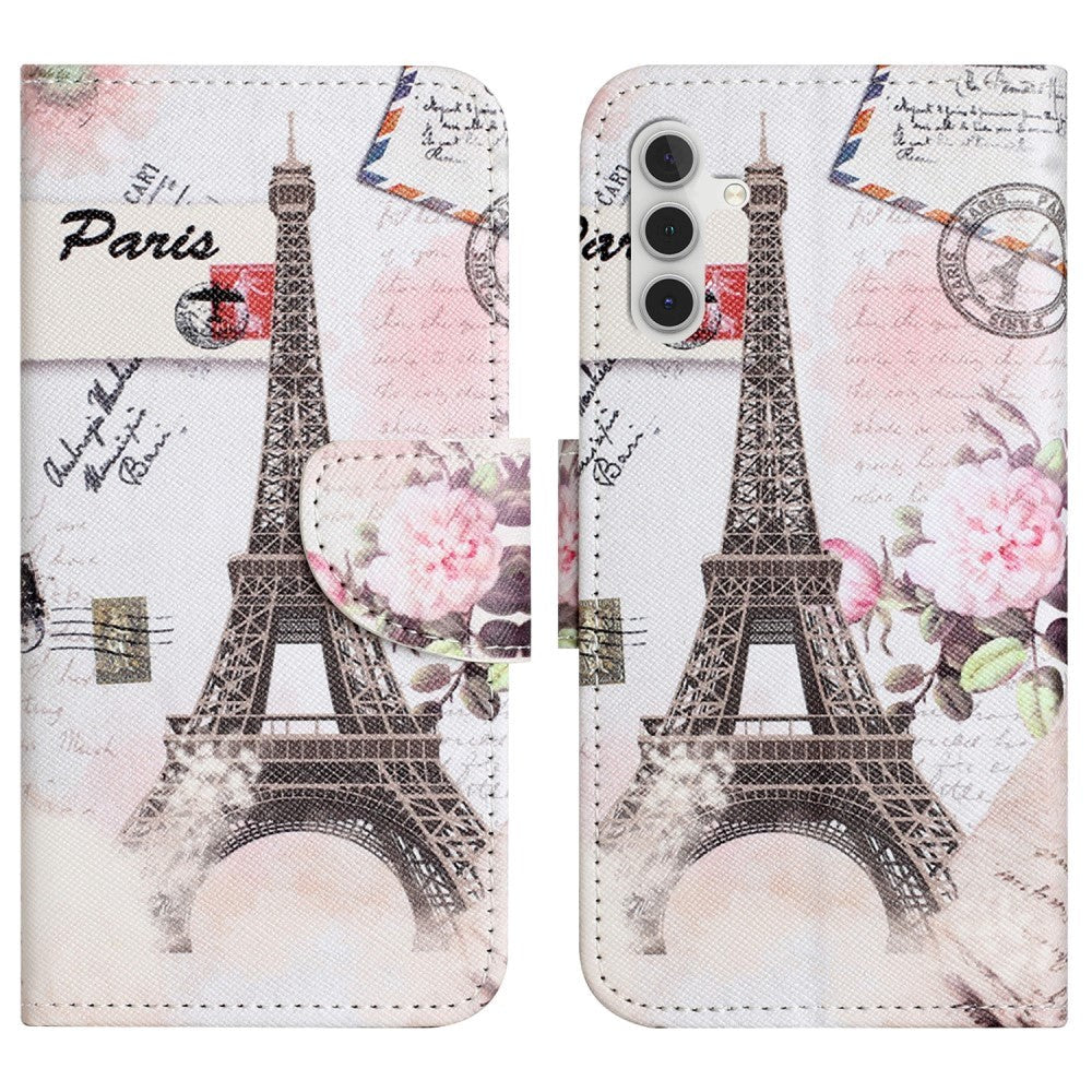 Samsung Galaxy A24 Leather Wallet Case & Print - Eiffeltower