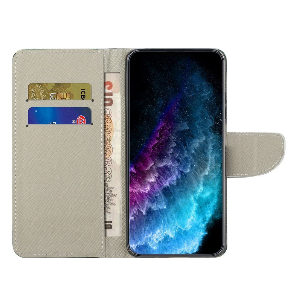 Samsung Galaxy A24 Leather Wallet Case & Print - Green Tree