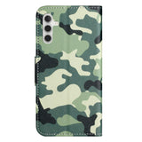 Samsung Galaxy A24 Leather Wallet Case & Print - Camouflage