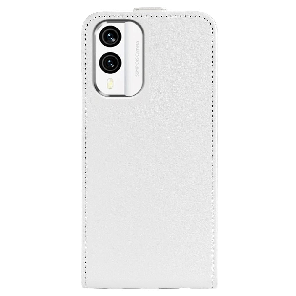 Nokia X30 Vertical Flip Leather Case w. Card Holder - White