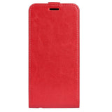 Nokia X30 Vertical Flip Leather Case w. Card Holder - Red