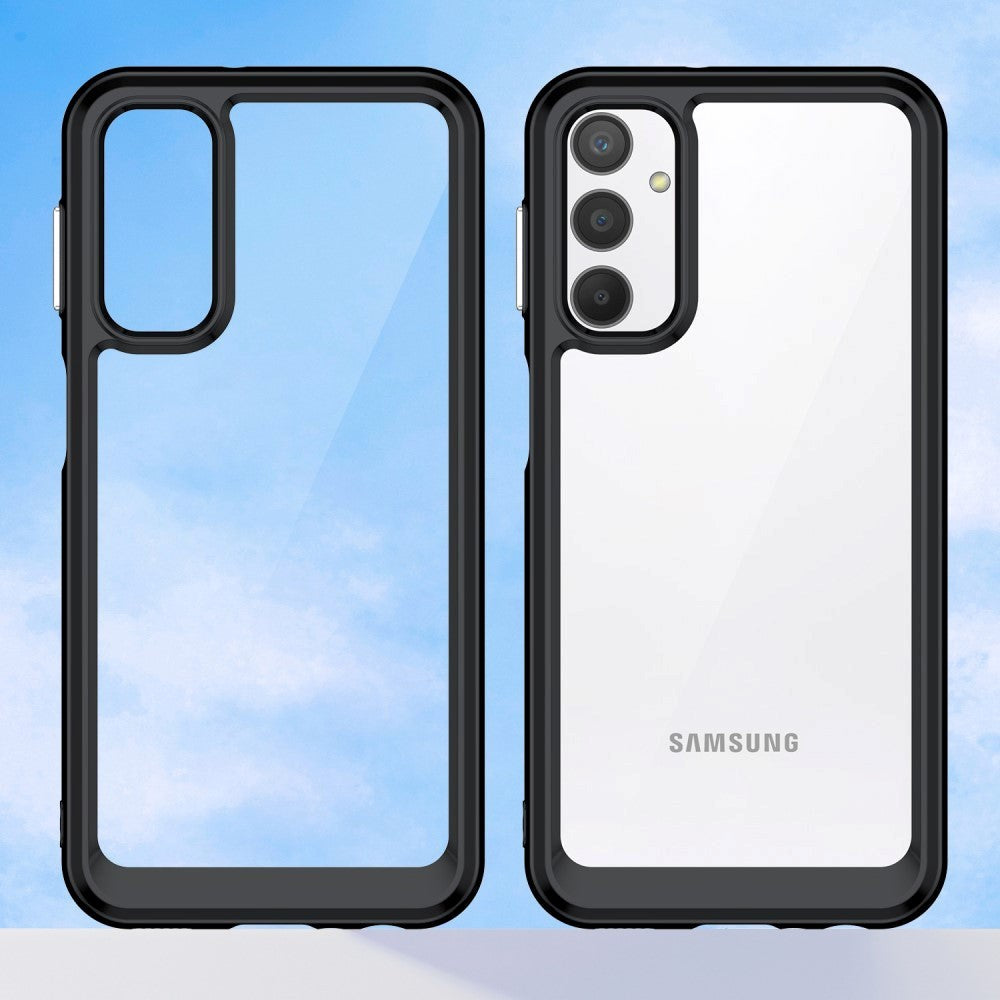 Samsung Galaxy A24 Acrylic Combo Case Transparent / Black