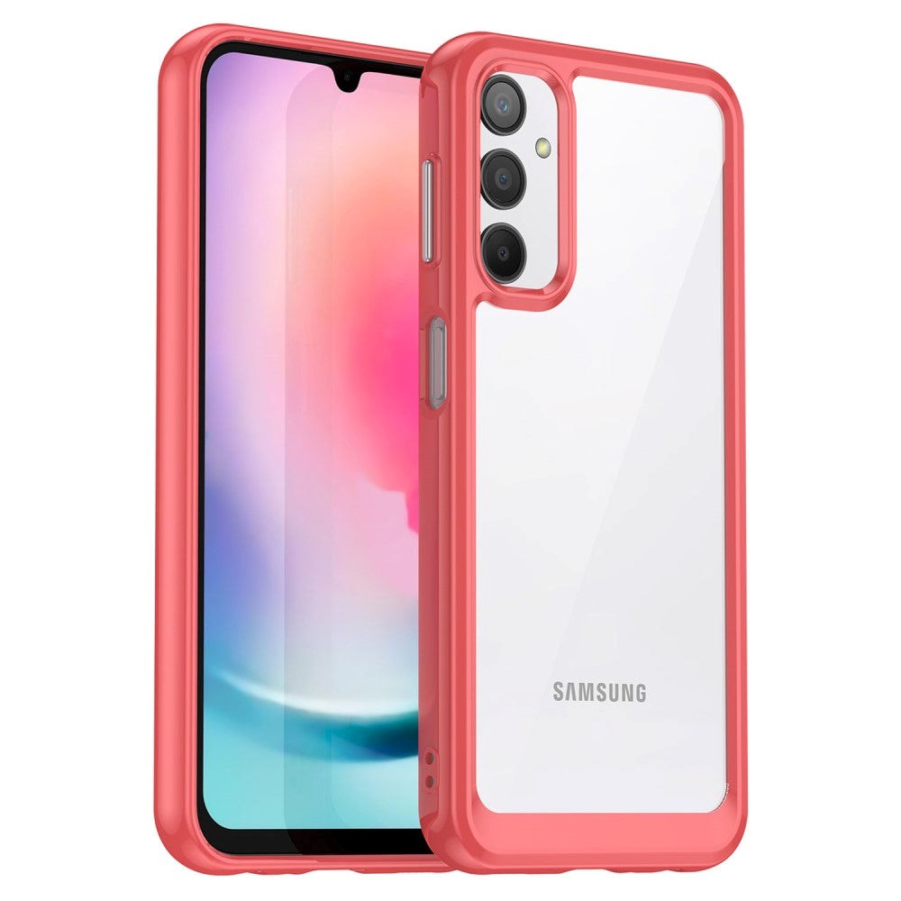 Samsung Galaxy A24 Acrylic Combo Case Transparent / Red