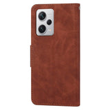 Xiaomi Redmi Note 12 Pro (5G) / Poco X5 Pro (5G) Leather Flip Case with Wallet and Strap - Brown