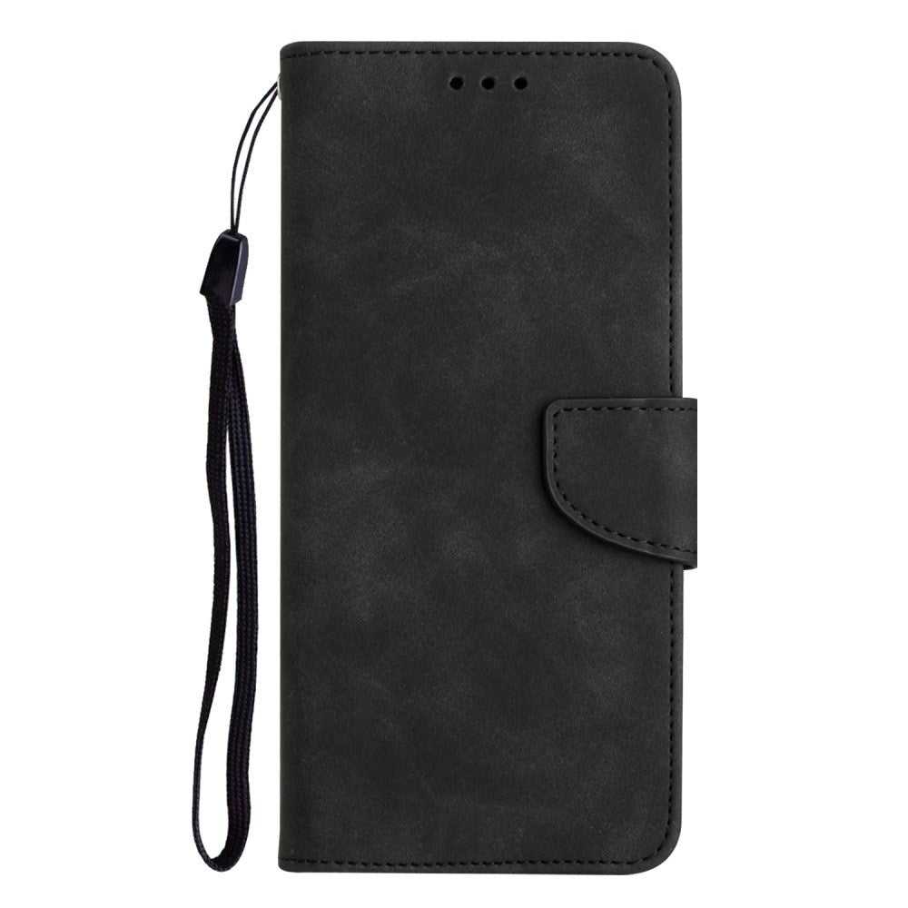 Xiaomi Redmi Note 12 Pro (5G) / Poco X5 Pro (5G) Leather Flip Case with Wallet and Strap - Black