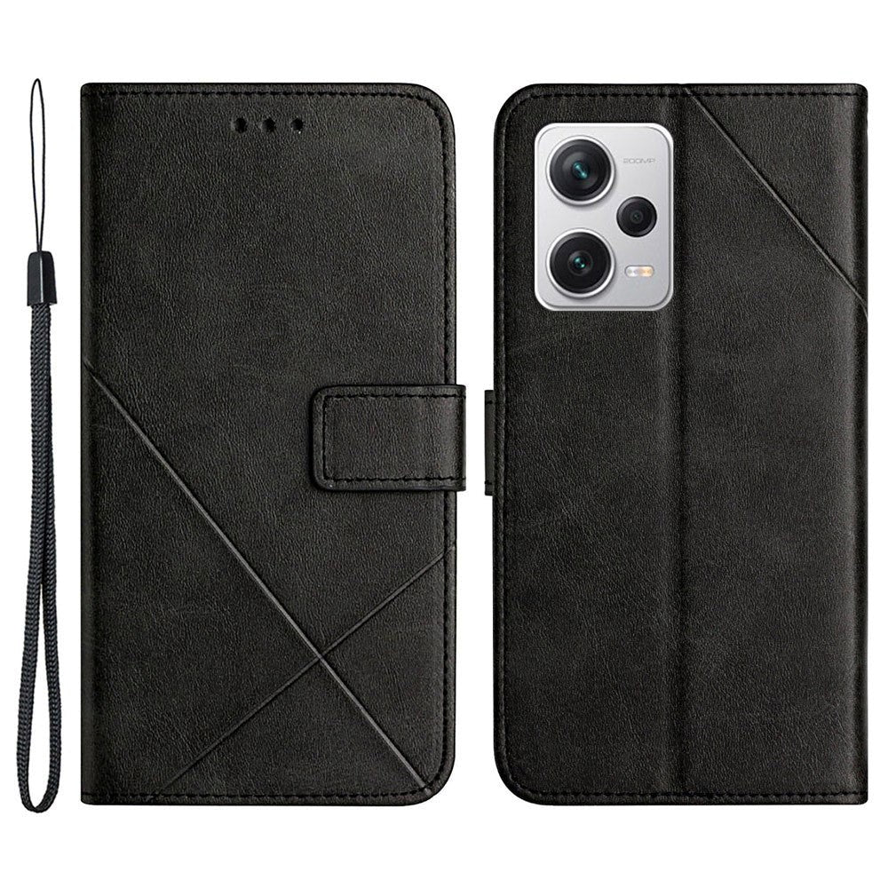 Xiaomi Redmi Note 12 Pro (5G) / Poco X5 Pro (5G) Leather Flip Case w. Wallet & Stand Function - Black