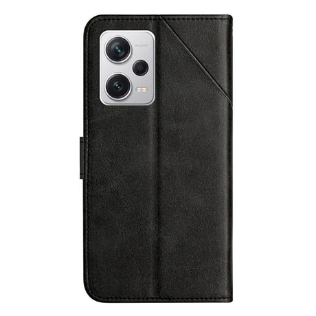 Xiaomi Redmi Note 12 Pro (5G) / Poco X5 Pro (5G) Leather Flip Case w. Wallet & Stand Function - Black