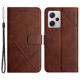 Xiaomi Redmi Note 12 Pro (5G) / Poco X5 Pro (5G) Leather Flip Case w. Wallet & Stand Function - Brown