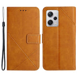 Xiaomi Redmi Note 12 Pro (5G) / Poco X5 Pro (5G) Leather Flip Case w. Wallet & Stand Function - Light Brown