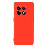 OnePlus 11 Liquid Silicone Case w. Strap - Red