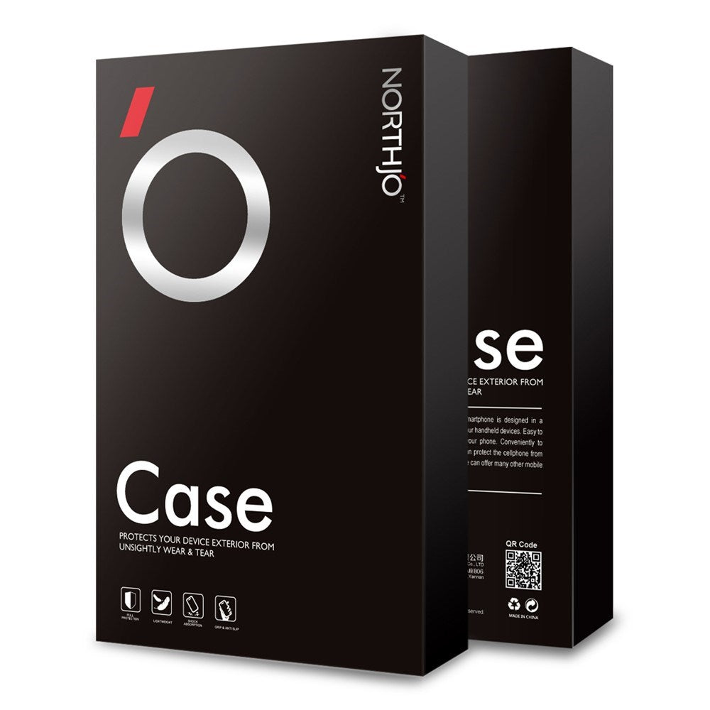 NORTHJO Samsung Galaxy S23 Ultra 2-in-1 Set Flexible Plastic Case with Tempered Glass Screen Protector - Transparent