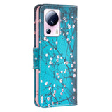 Xiaomi 13 Lite Flip Case m. Wallet - Flower Branches