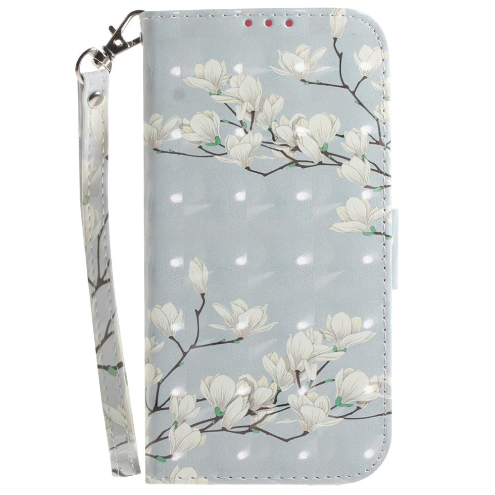 Sony Xperia 1 V Leather Case w. Print - Magnolia Flowers