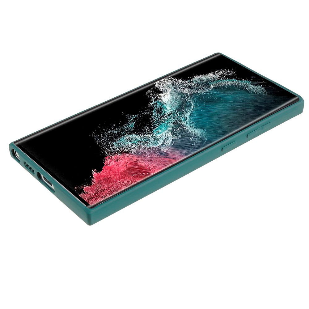 EIDERWOOD Samsung Galaxy S22 Ultra Lined Flexible Plastic Case - Green