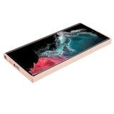 EIDERWOOD Samsung Galaxy S22 Ultra Lined Flexible Plastic Case - Pink