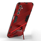 Samsung Galaxy A24 Hybrid Tough Cover with Kickstand - Red