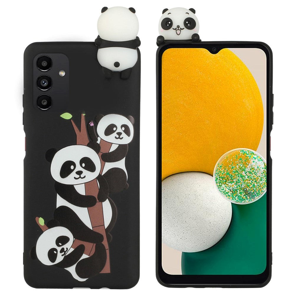 Samsung Galaxy A34 (5G) Flexible Plastic Case 3D - 3 Pandas