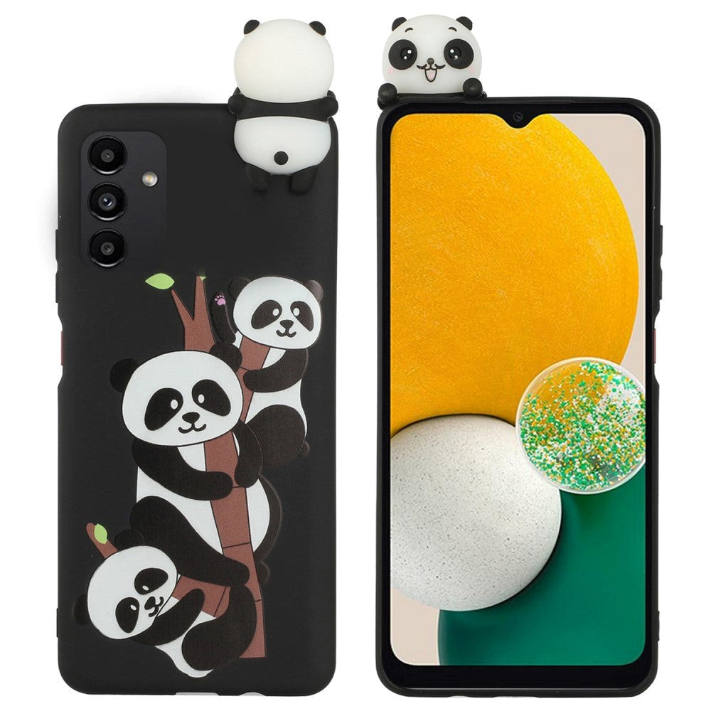 Samsung Galaxy A54 (5G) Flexible Plastic Case 3D - 3 Pandas