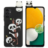 Samsung Galaxy A54 (5G) Flexible Plastic Case 3D - 3 Pandas