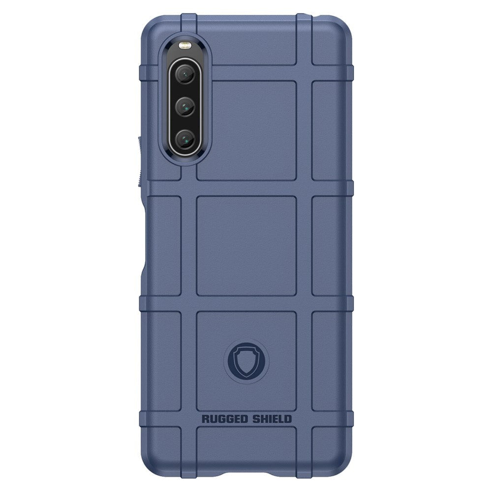 Sony Xperia 10 V Rugged Shield Series Tough Case - Dark Blue