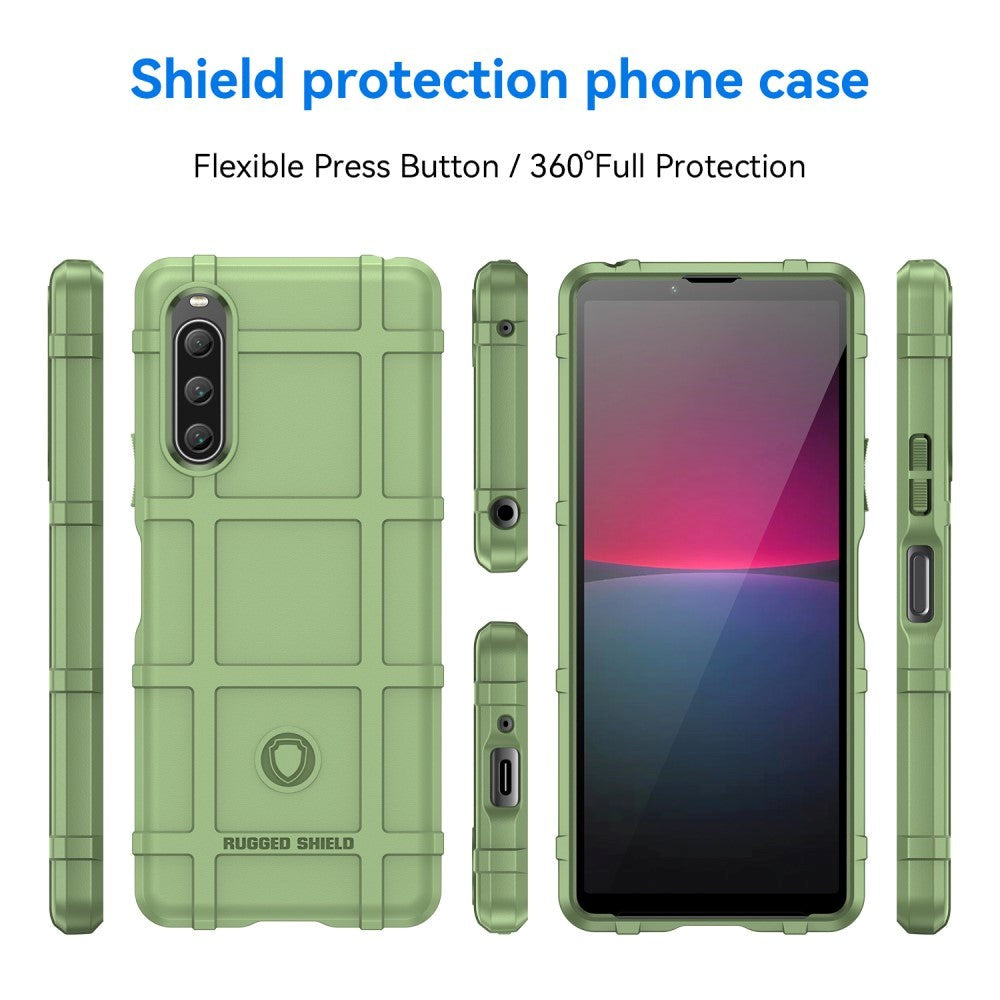 Sony Xperia 10 V Rugged Shield Series Tough Case - Green