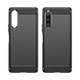 Sony Xperia 10 V Brushed Carbon Case - Black