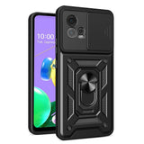 Motorola Moto G72 Tough Case w. Magnetic Kickstand & Cam Slider - Black