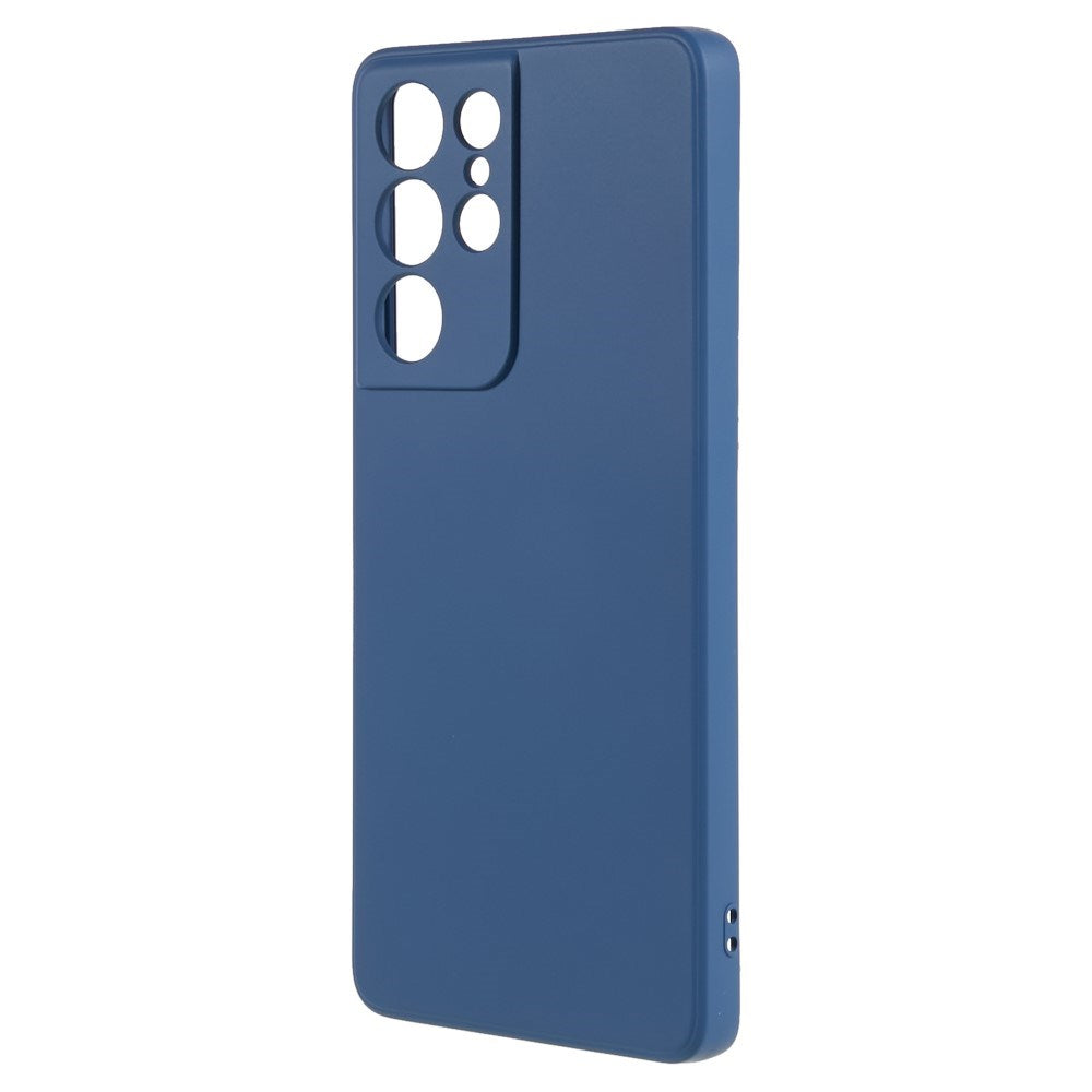 EIDERWOOD Samsung Galaxy S21 Ultra Lined Flexible Plastic Case - Blue