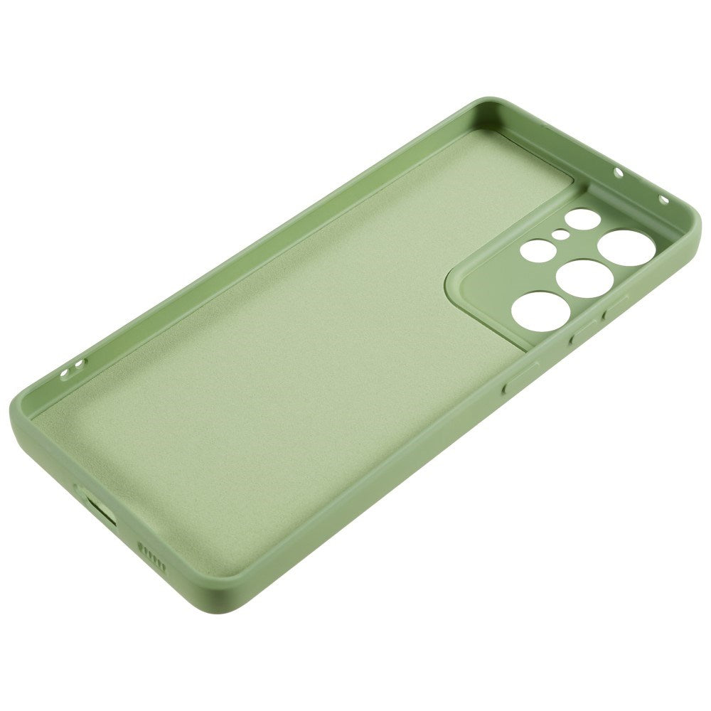 EIDERWOOD Samsung Galaxy S21 Ultra Lined Flexible Plastic Case - Light Green