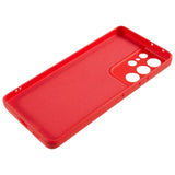 EIDERWOOD Samsung Galaxy S21 Ultra Lined Flexible Plastic Case - Red