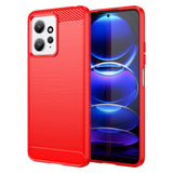 Xiaomi Redmi Note 12 (4G) Brushed Carbon Case - Red